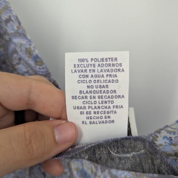 Vtg Y2k Paisley Midi Dress Sz M 9/10 Sleeveless Fairy Whimsical DBY Ltd. Ruffle - Picture 5 of 5